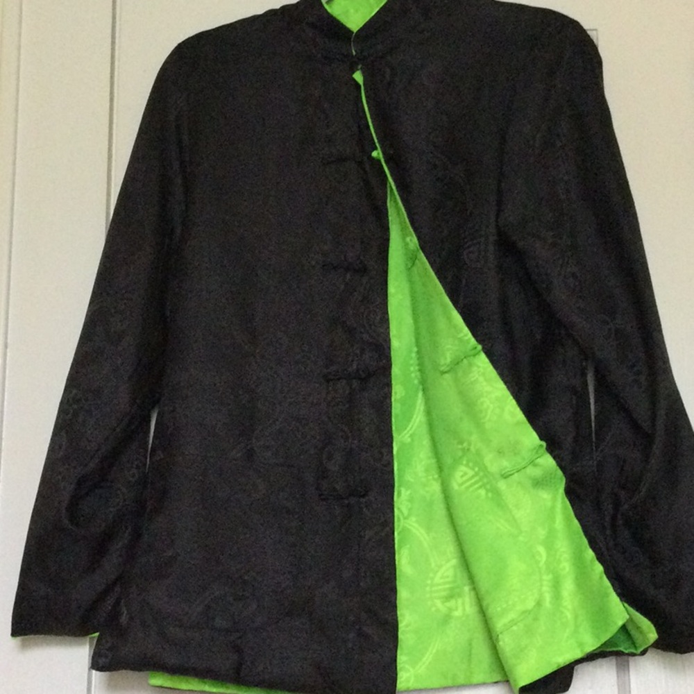 Silk Mandarin Reversible Light Jacket - image 2